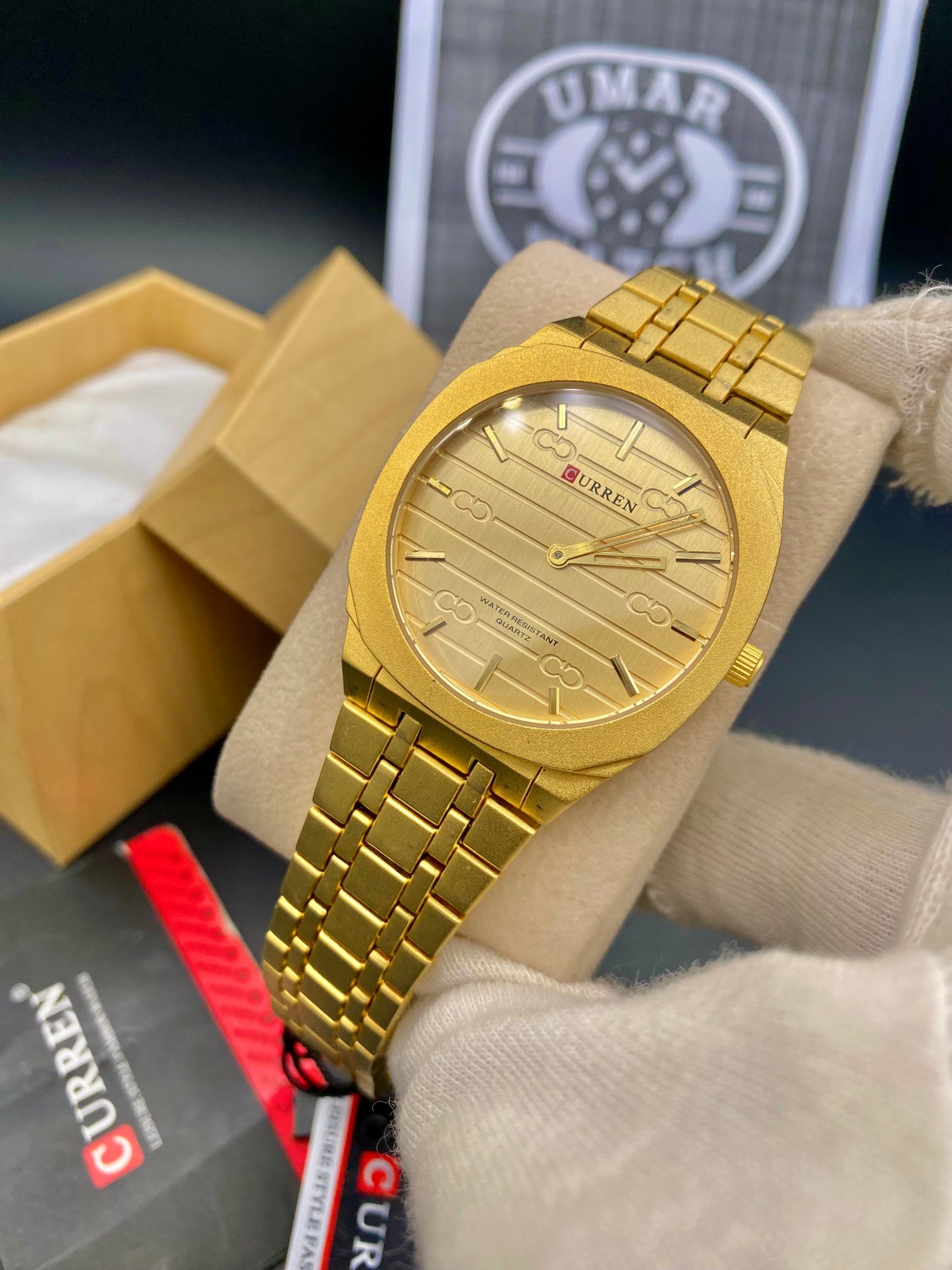 Curren Slim watch Orignal Full Golden Stainless Steel Quality