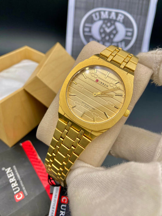 Curren Slim watch Orignal Full Golden Stainless Steel Quality
